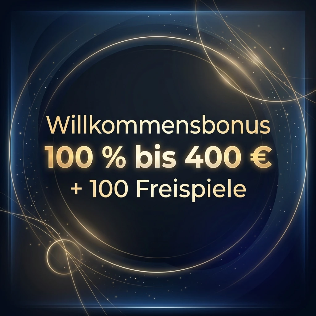 Willkommensbonus 100 % bis 400 € + 100 Freispiele